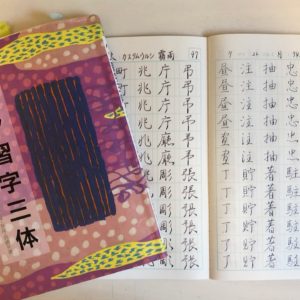 ペン習字三体の臨書