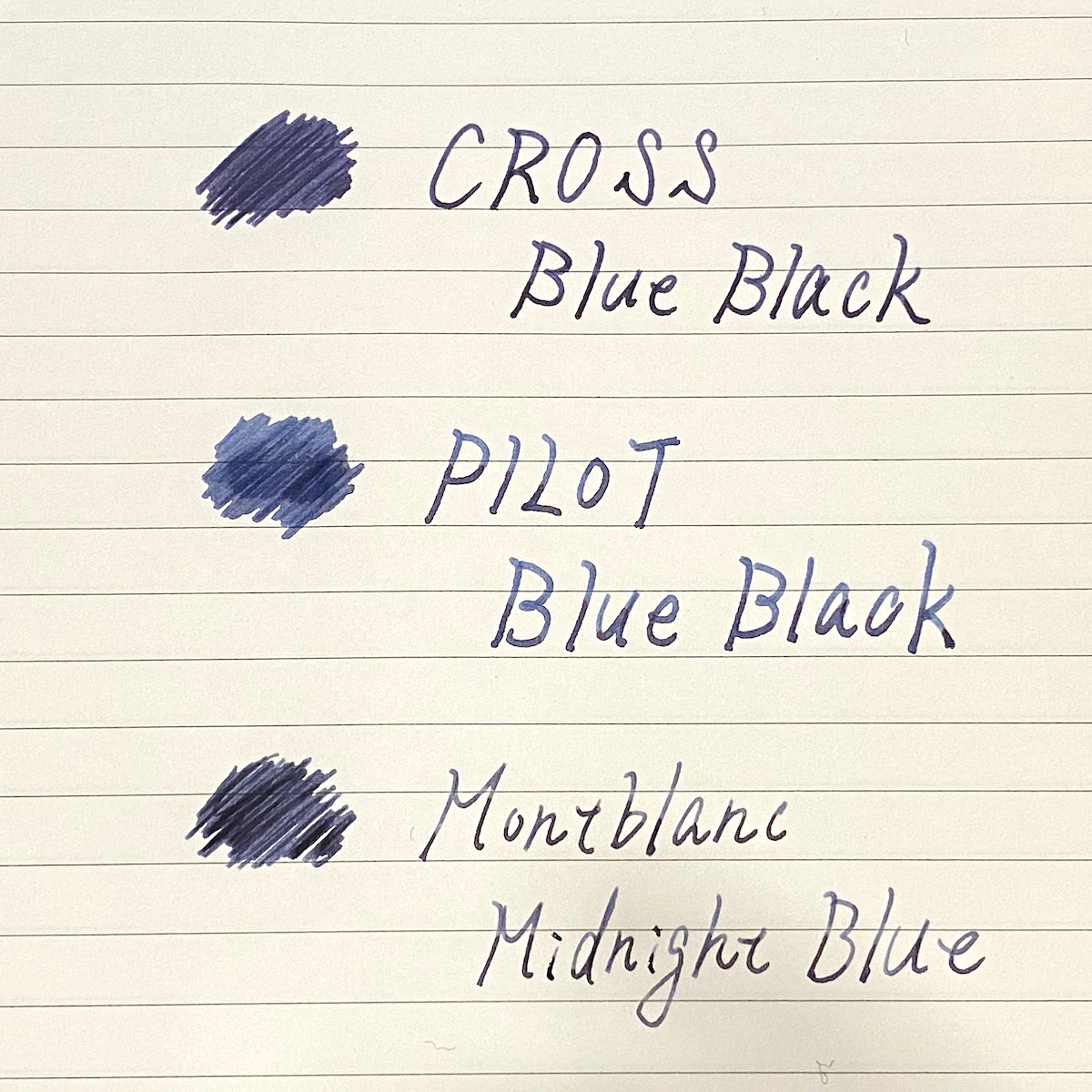 Cross Blue Black ぬらぬら感が高く最強に気持ちよく書けるブルーブラック 一本持っておくと非常に便利な推しインク Stationery Life